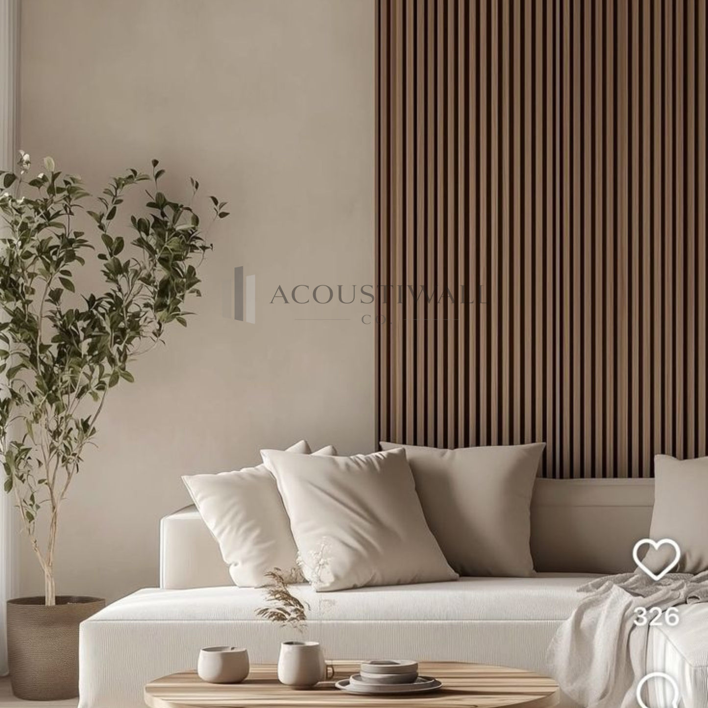 AcoustiWall Pro™ Flexible Acoustic Panel – 300 × 40 cm